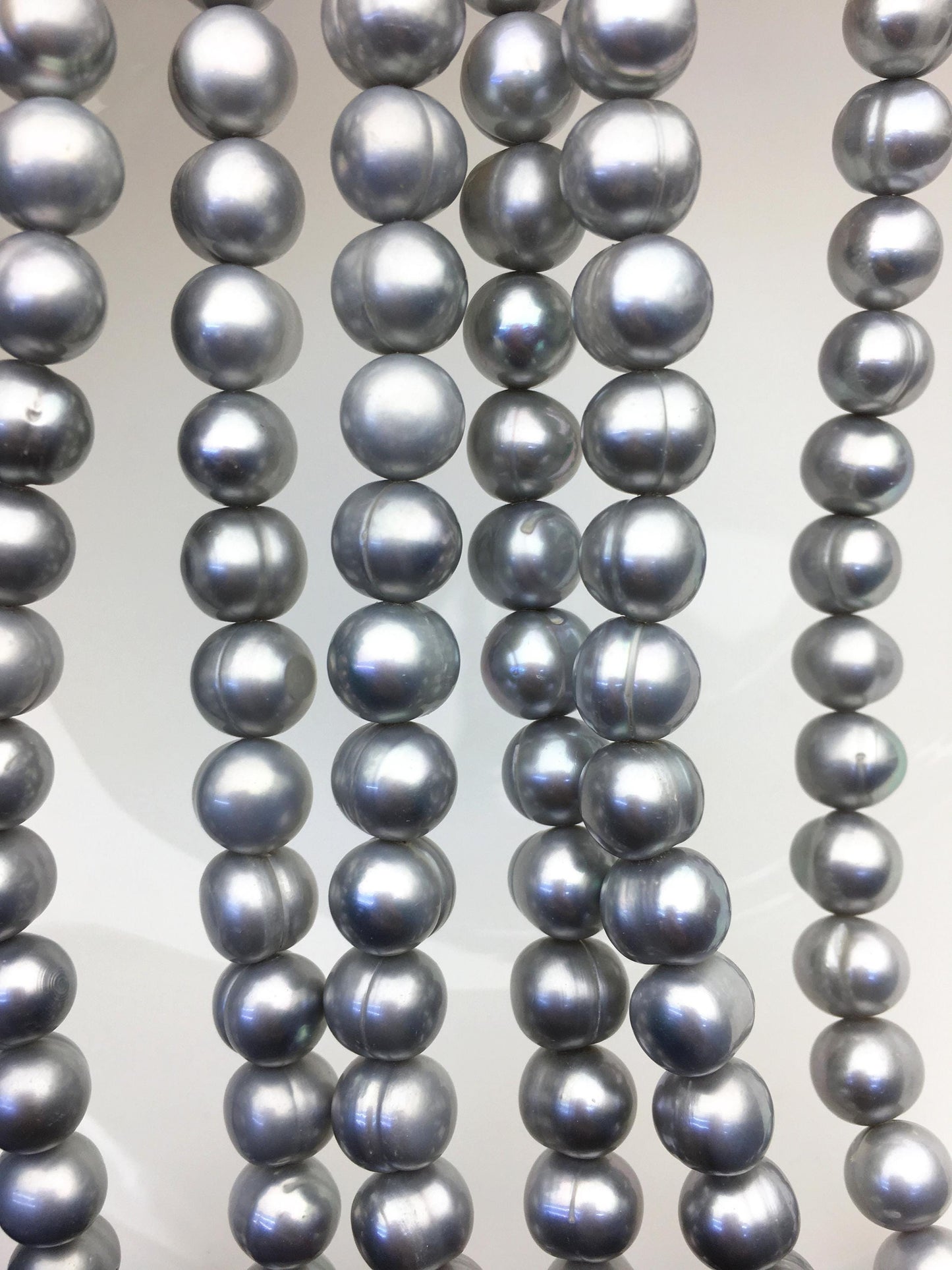 AA+ 8.3-9.2mm gray potato freshwater pearls,CR9-T3