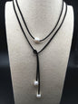 white pearl Long necklace,AA+ good quality pearl,knotted pearls,handmade pearl necklace,Le4-043
