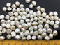 30pcs AA+ 7-8mm White Rosebud Freshwater Pearls,0.7mm through hole,ZS-119-8