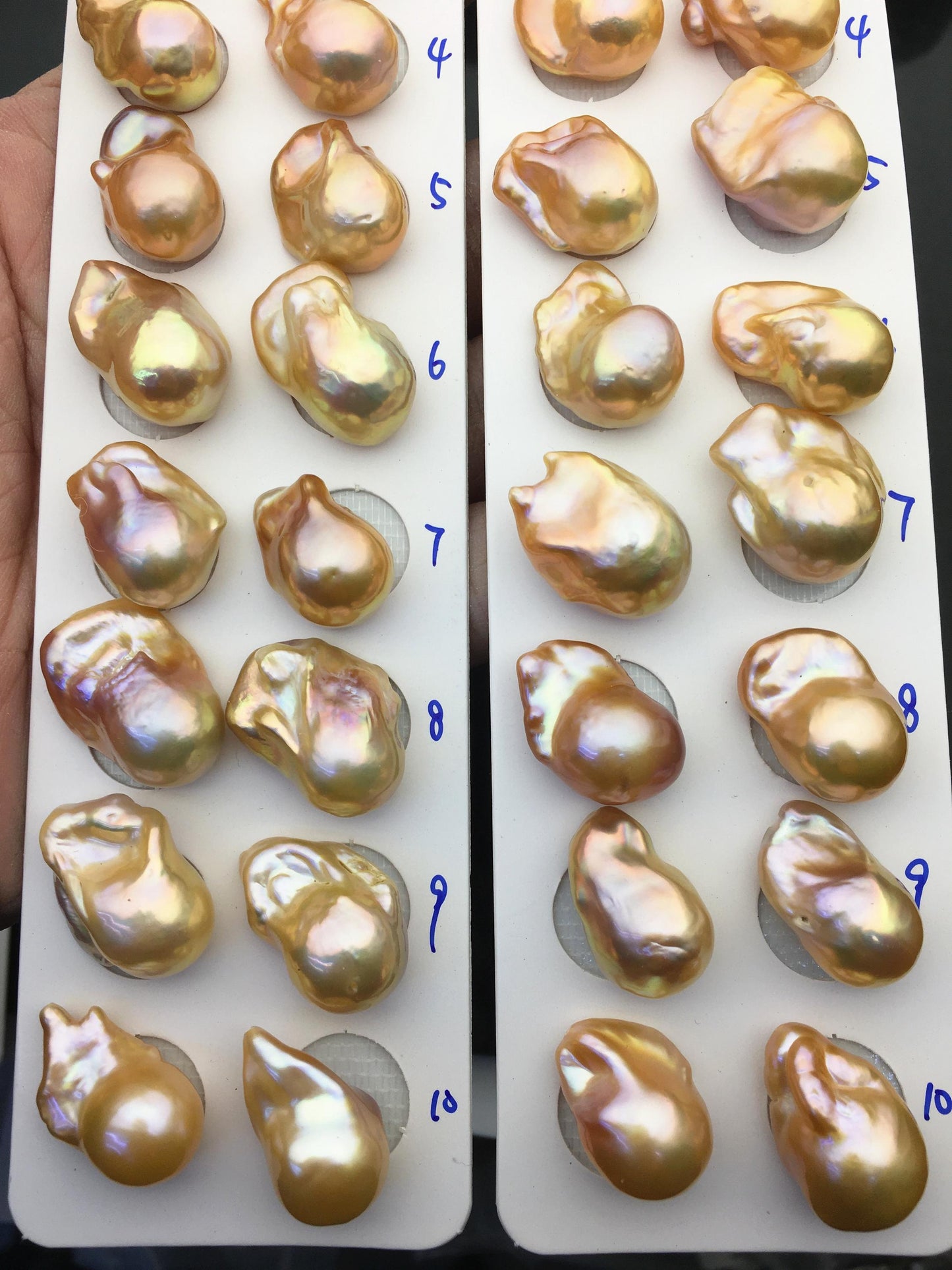 1 pair AAA 13-15mm Natural pink peach Rainbow Flame ball Pearl Pairs - large Baroque freshwater pearl pairs,Fire Ball Pearl,FL15-3A-8-28