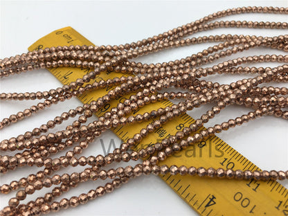 Hematite Brown,3mm Round Beads,AAA, 130pcs,15.5 inches,G50-R3-010