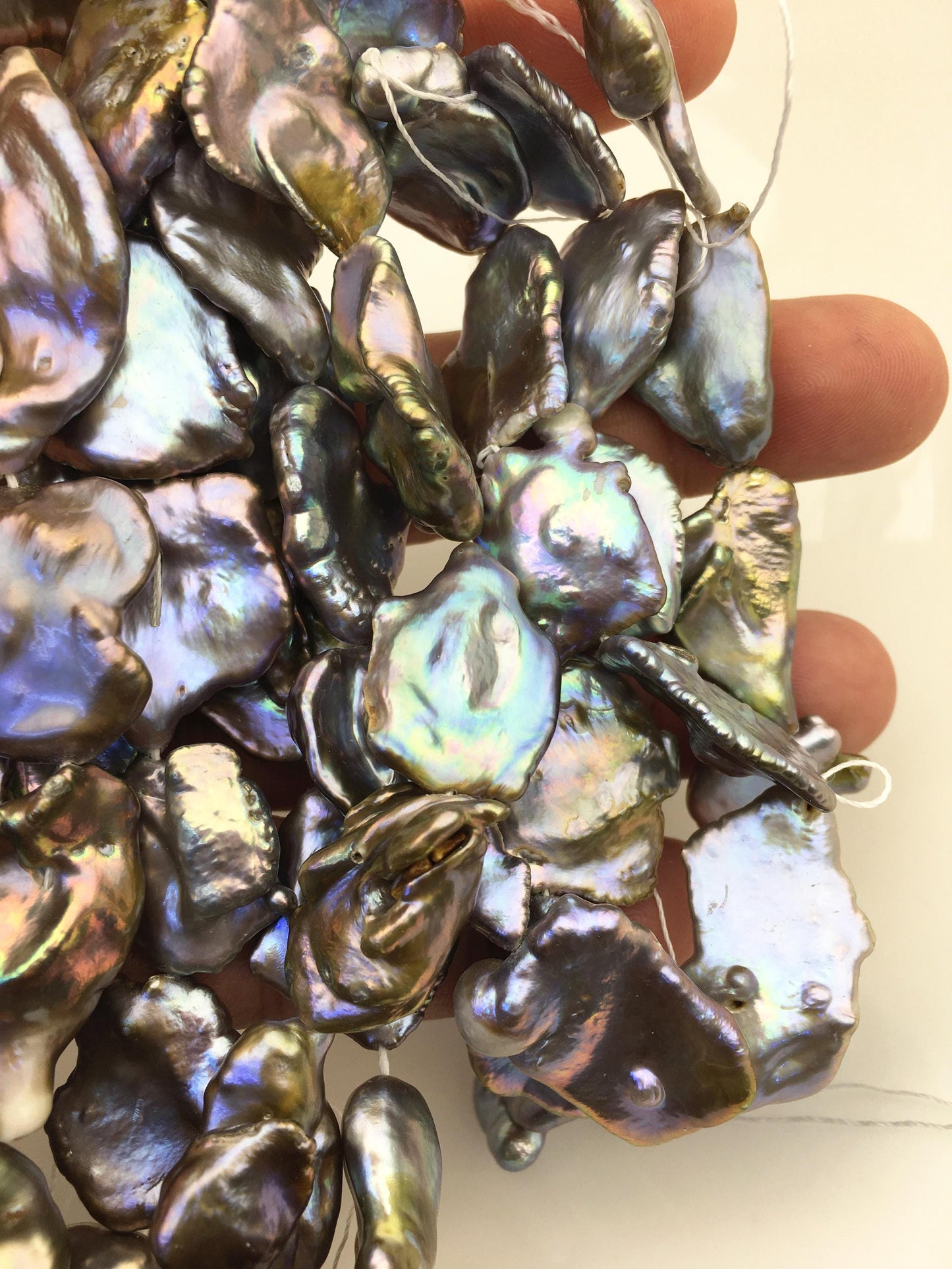 AA+ 16-20mm Gray Bronze keshi Freshwater Pearl,DIY Loose Freshwater Pearl,ZS-200-9