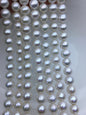 AAA 9-11mm white baroque near round Edison Freshwater Pearl,ED12-2A-5-18