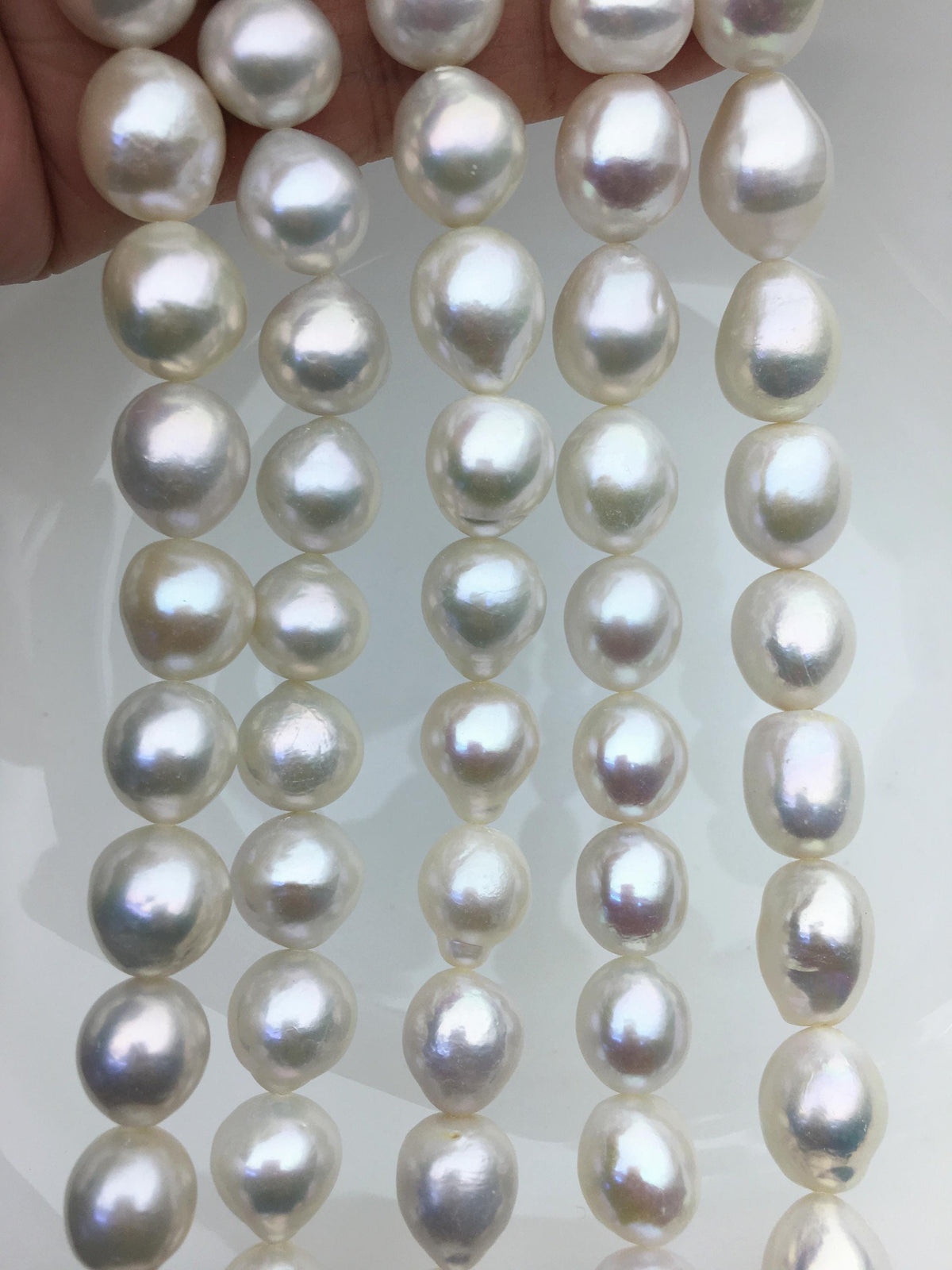 AAA- 12-14mm white big drop Edison Freshwater Pearl,ED12-2A-5-12