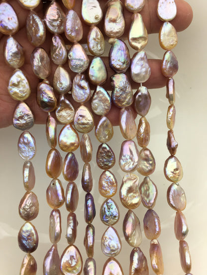 AAA 10-12mm Mix Color Teardrop Coin freshwater pearls,diy bead,flat round pearl bead,COIN12-2A-2-55