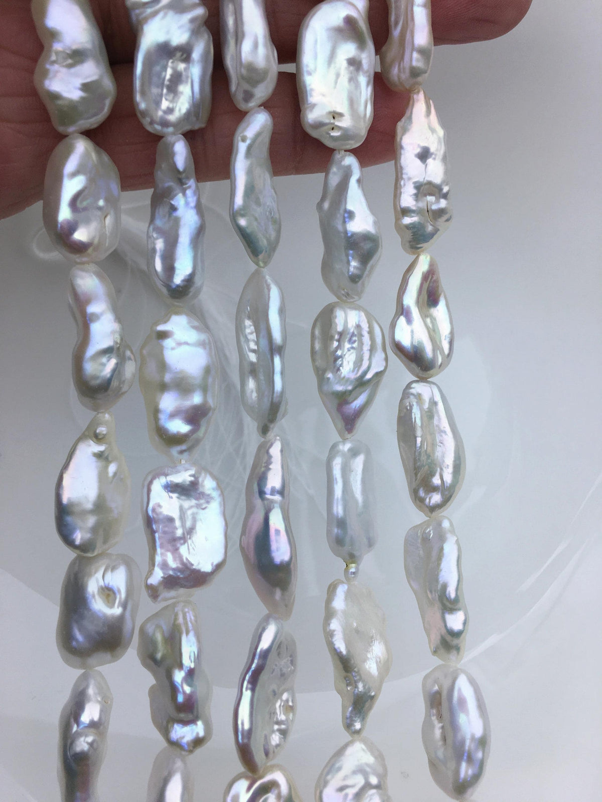 AA+ 11-13mm AA+ white keshi Freshwater Pearl,ZS-200-98