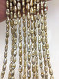 AA 5-6mm brown yellow toothpick Biwa Pearl Necklace,Genuine Fresh Water Pearl,Wedding Necklace,Mothers Day,ZS-80-10-19
