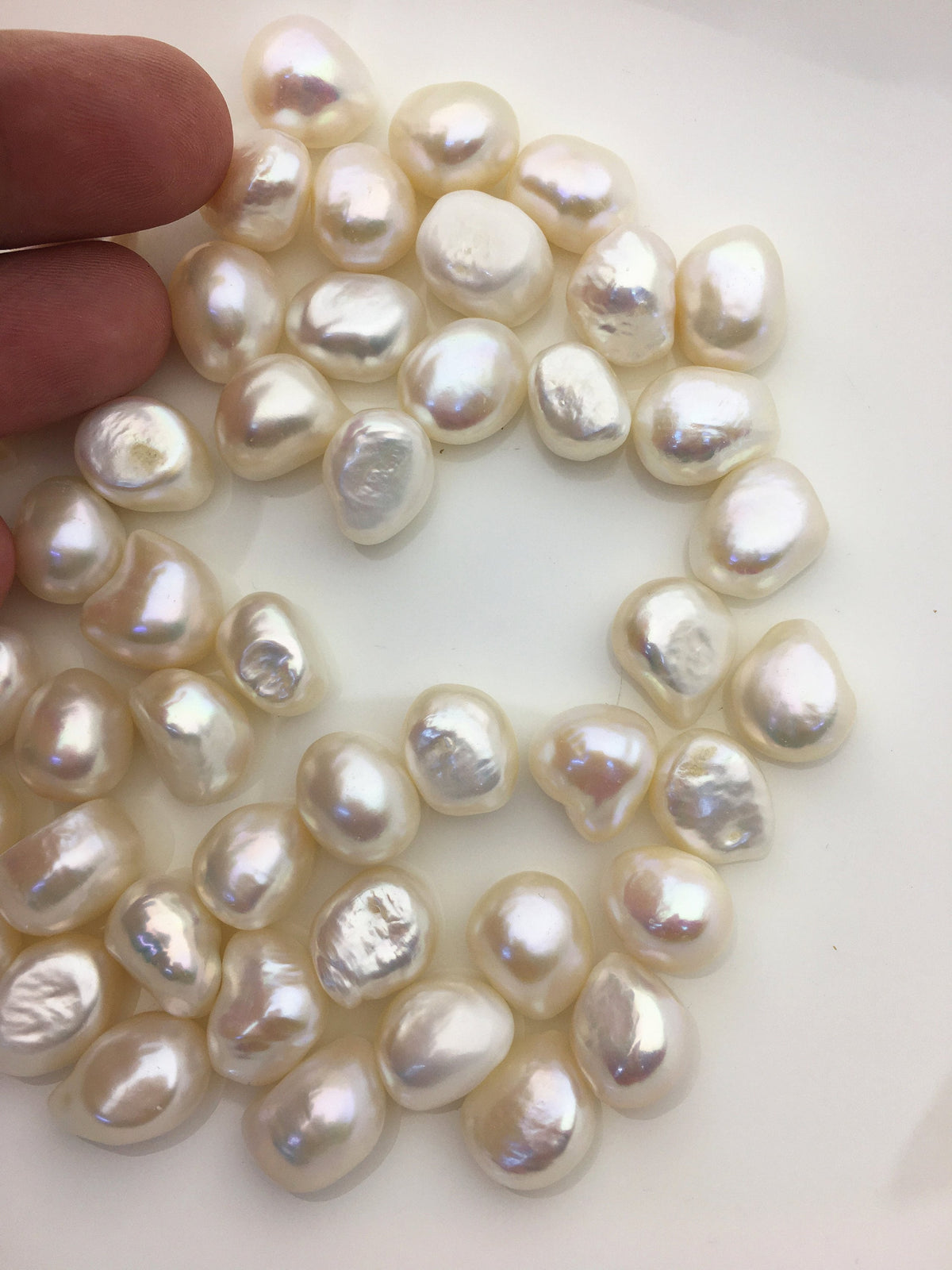 20pcs AAA 11.5-12.5mm white nugget freshwater pearls,white baroque pearl,irregular pearl,pearl wholesale supply China, LM12-T4