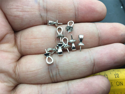 5mm Cup Size S925 sterling silver fixed pendant hook, for pendant,for DIY,wholesale,ASL-P-009