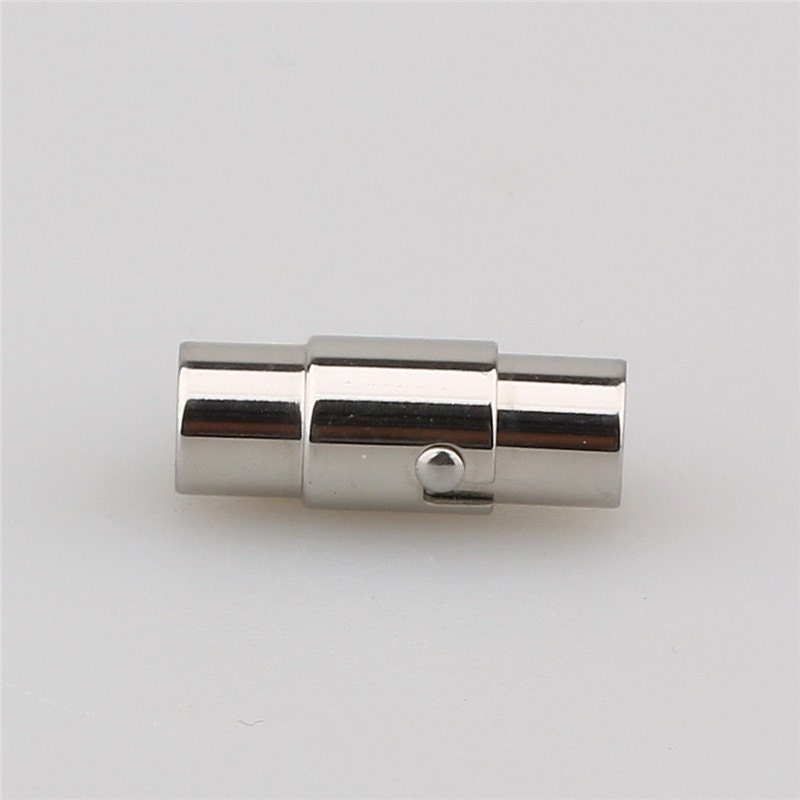 3pcs 2/3/4/6/8mm hole size stainless steel magent clasp,round leather cord bracelet necklace clasp,necklace clasp,bracelet clasp,AAL-006