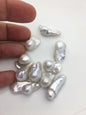 10pcs AAA/AA+ 11-16mm Natural White Flame ball Pearl - no hole,FL15-T4-66