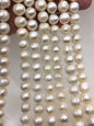 AA 10.3-11.3mm white circle ring potato freshwater pearls,CR11-2A-1