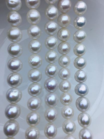 AA+ 11-13mm white round freshwater pearls,loose pearl beads,round pearl string,pearl necklace DIY jewelry material,RP12-2A-4