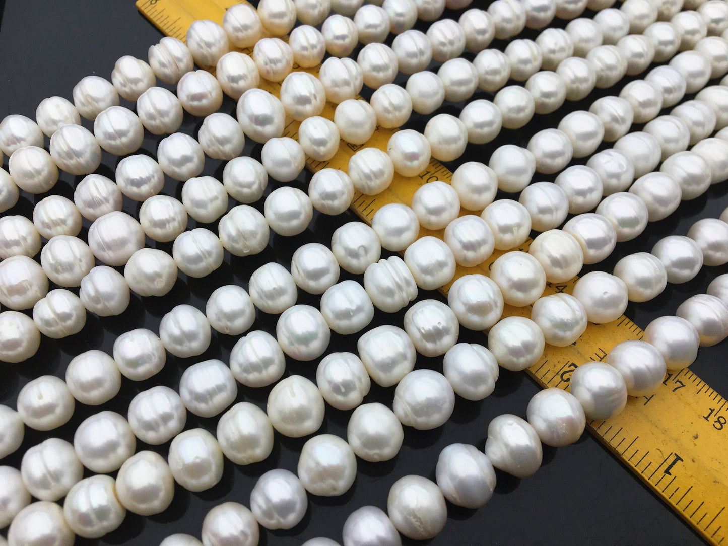 AA 10.5-11.5mm whtie button round freshwater loose pearls,SM11-2A-2