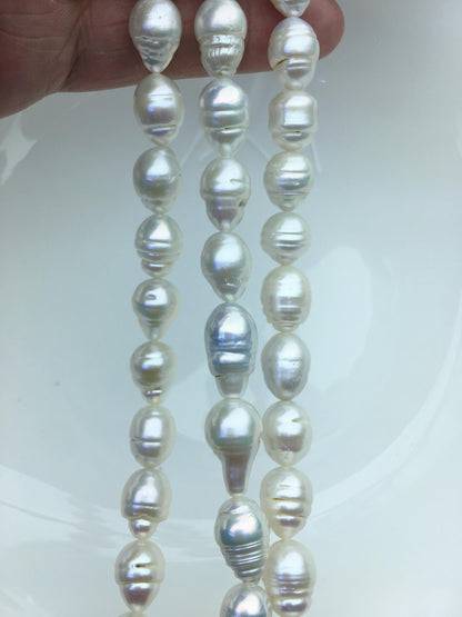 AA+ 9-11mm white circle drop Edison Freshwater Pearl,ED12-2A-5-43