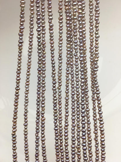 AAA 2-2.2mm gray purple seed potato freshwater pearls,seed pearl,small size pearls bead wholesale,Wedding,Love,Happiness,birthday,CR2-T2