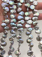 AA 10-11.5mm Gray Coin freshwater Pearl,Coin Pearl-petite Pearl- Pearl Jewelry,COIN10-2A-2