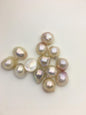 13pcs AAA 12-13mm white Baroque Mabe Freshwater Pearls,no hole,MB-T20