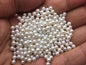 5pcs AAAA 3.5-4mm ROUND seed pearl,tiny pearls,white freshwater round loose pearl wholesale,tiny pearl supply,no hole,half drilled,RP3-4A-2