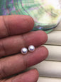 AAA+ 14k goldfilled 6.5-7mm White Round pearl stud earrings,18k Gold-Bridal Earrings-Wedding Jewelry-Birthday gift,SE3-147
