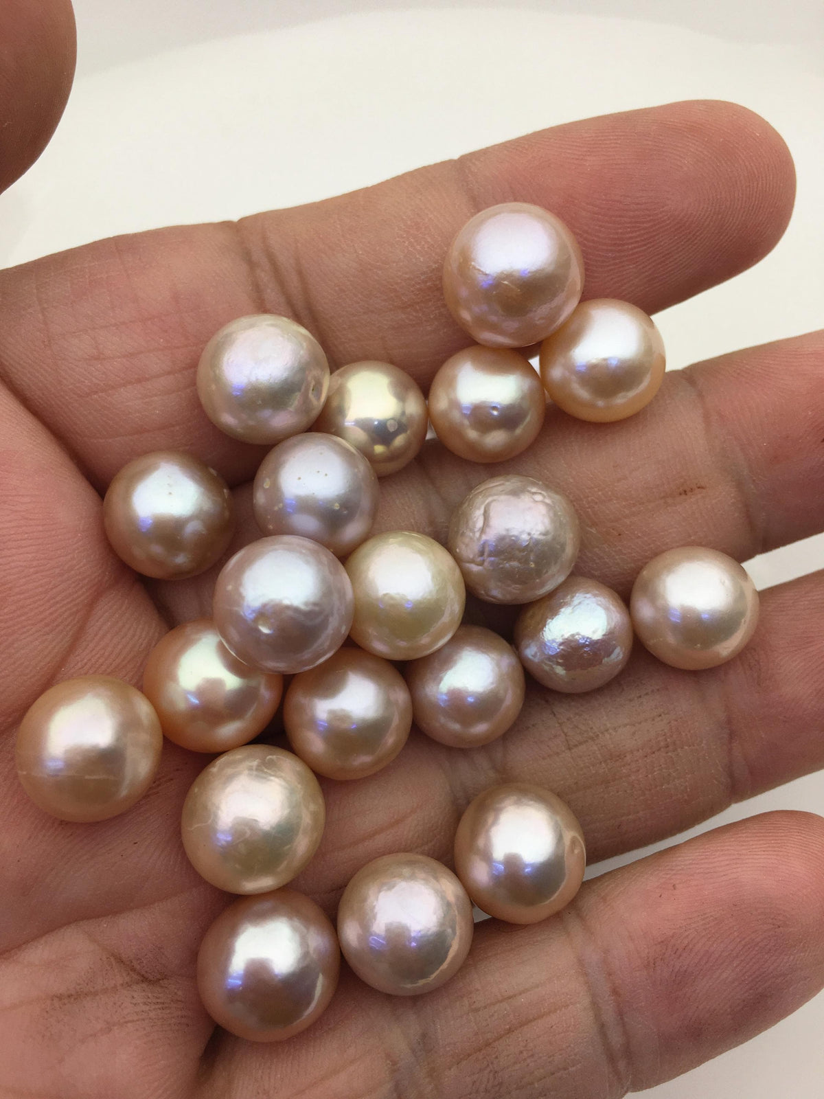36pcs AA+ 10-12mm natural color round Edison Freshwater Pearl,no hole,ED11-T1-2