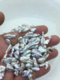 128grams AAA/AA+ 3-11mm Small white keshi pearls,loose pearl beads,no hole,ZS-127-1-3