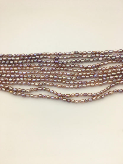 AAA 2.5-3.1mm purple nugget seed pearls,irregular nugget freshwater pearl strand,cheap price,pearl factory china,LM2-3A-21