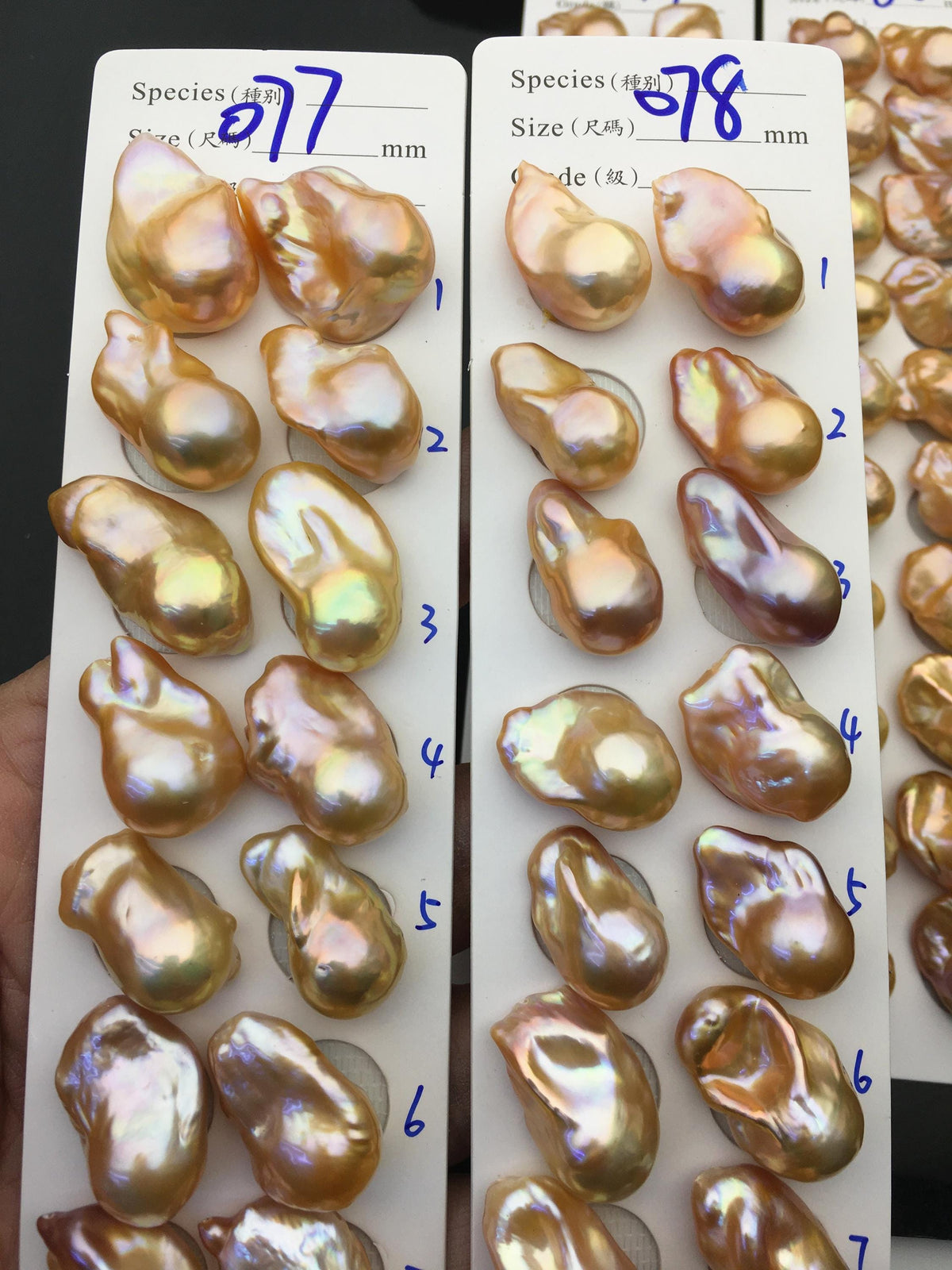 1 pair AAA 13-15mm Natural pink peach Rainbow Flame ball Pearl Pairs - large Baroque freshwater pearl pairs,Fire Ball Pearl,FL15-3A-8-21