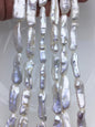 AA 9-13mm big white Thick Keshi Biwa Pearl Necklace,ZS-200-120-6
