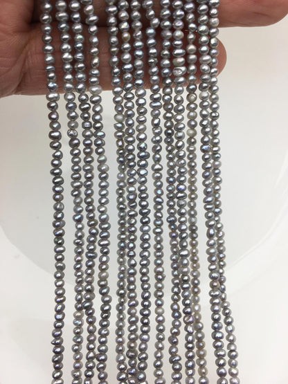 AA 2.5-3mm gray seed potato freshwater pearls,CR2-2A-21