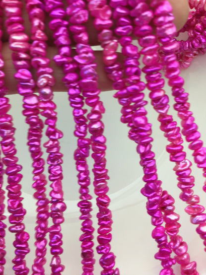 AA+ 5-6mm red Keshi pearls,Center drilled,ZS-128-39