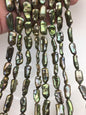 AA+ 9-10mm green Biwa Pearl Necklace,Genuine Fresh Water Pearl,Wedding Necklace,Mothers Day,ZS-80-10-56