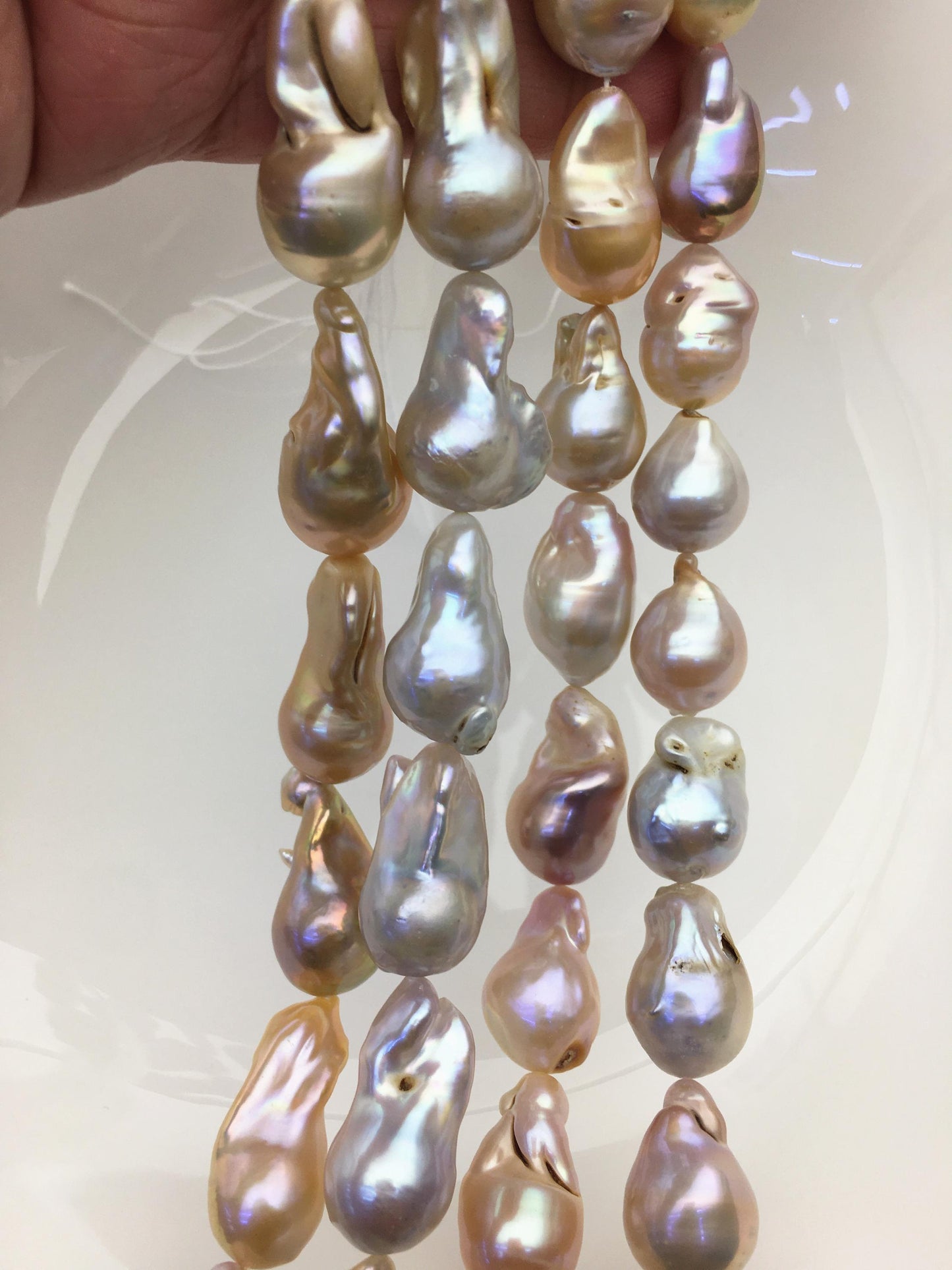 1 strand 15.5'' A 12-15mm natural color flame ball pearl,FL15-2A-5-35