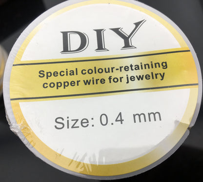 2 rolls 0.3/0.4/0.5/0.6/0.8mm 18k solid gold plated/Silver Color Copper wire Jewelry Wrapping,Jewelry Quality Copper Wire,A-OTH-020