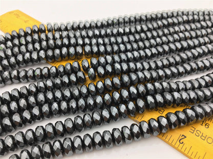 Hematite,4x8mm Rondelle Beads,AAA, 85pcs,15.5 inches,G50-B48-001
