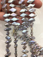 AA+ 8-9mm gray diamond Shape Freshwater Pearl,ZS-103-16