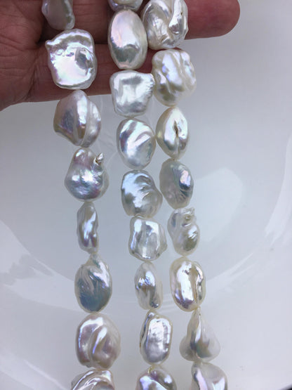 AA+ 14-17mm white thick keshi Freshwater Pearl,DIY Loose Freshwater Pearl,wholesale price,china wholesale pearl,ZS-200-104