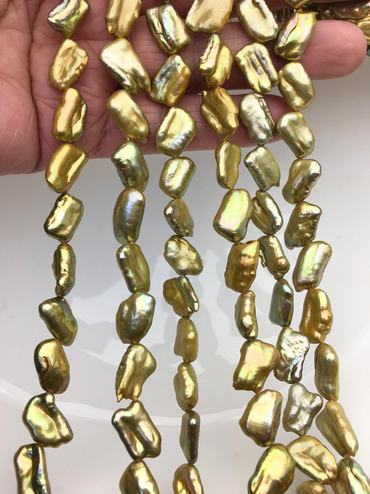 AAA 8-10mm Yellow Green Biwa keshi Freshwater Pearl,DIY Loose Freshwater Pearl,ZS-200-132