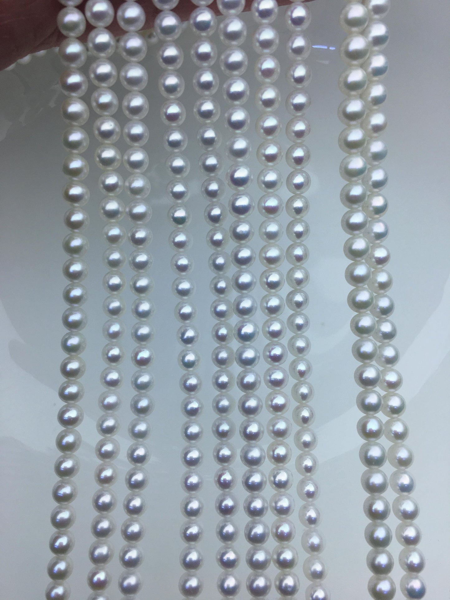 AAA 4.5-5mm white near round freshwater pearls,4mm seed pearl,white round pearl,pearl wholesale,RP4-3AY-Gj-4