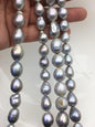 AA 11-13mm big gray baroque drop Edison Freshwater Pearl,ED12-2A-5-79