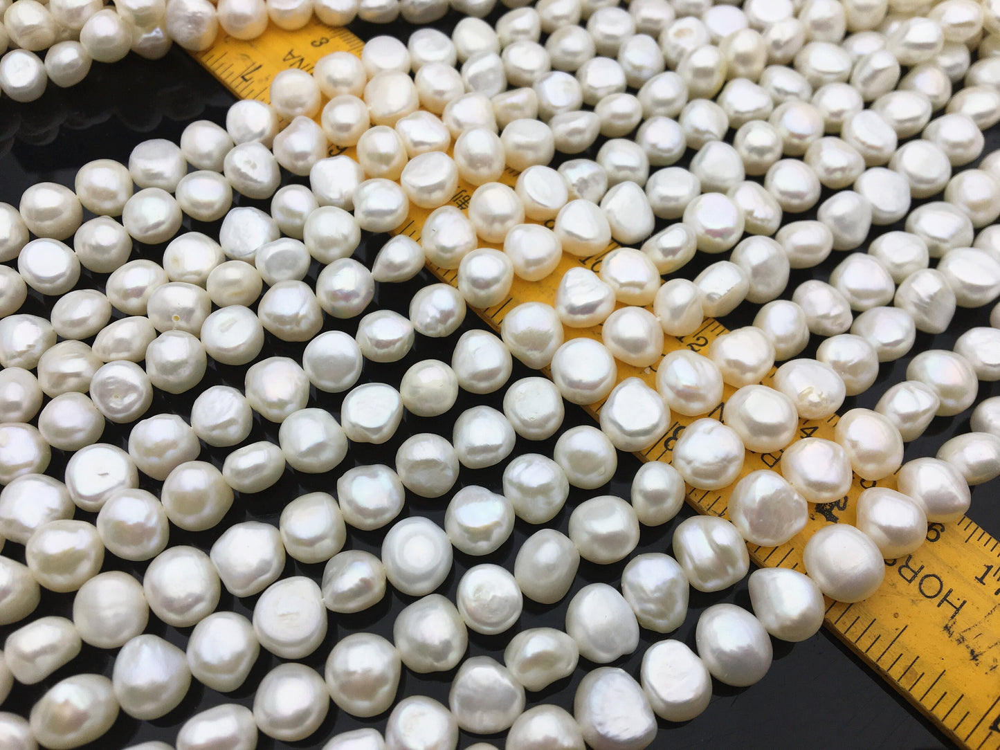 AA+ 8.5-9.3mm white nugget freshwater pearls,bridesmaids,destination wedding pearl,white baroque pearl,LM9-2A-12