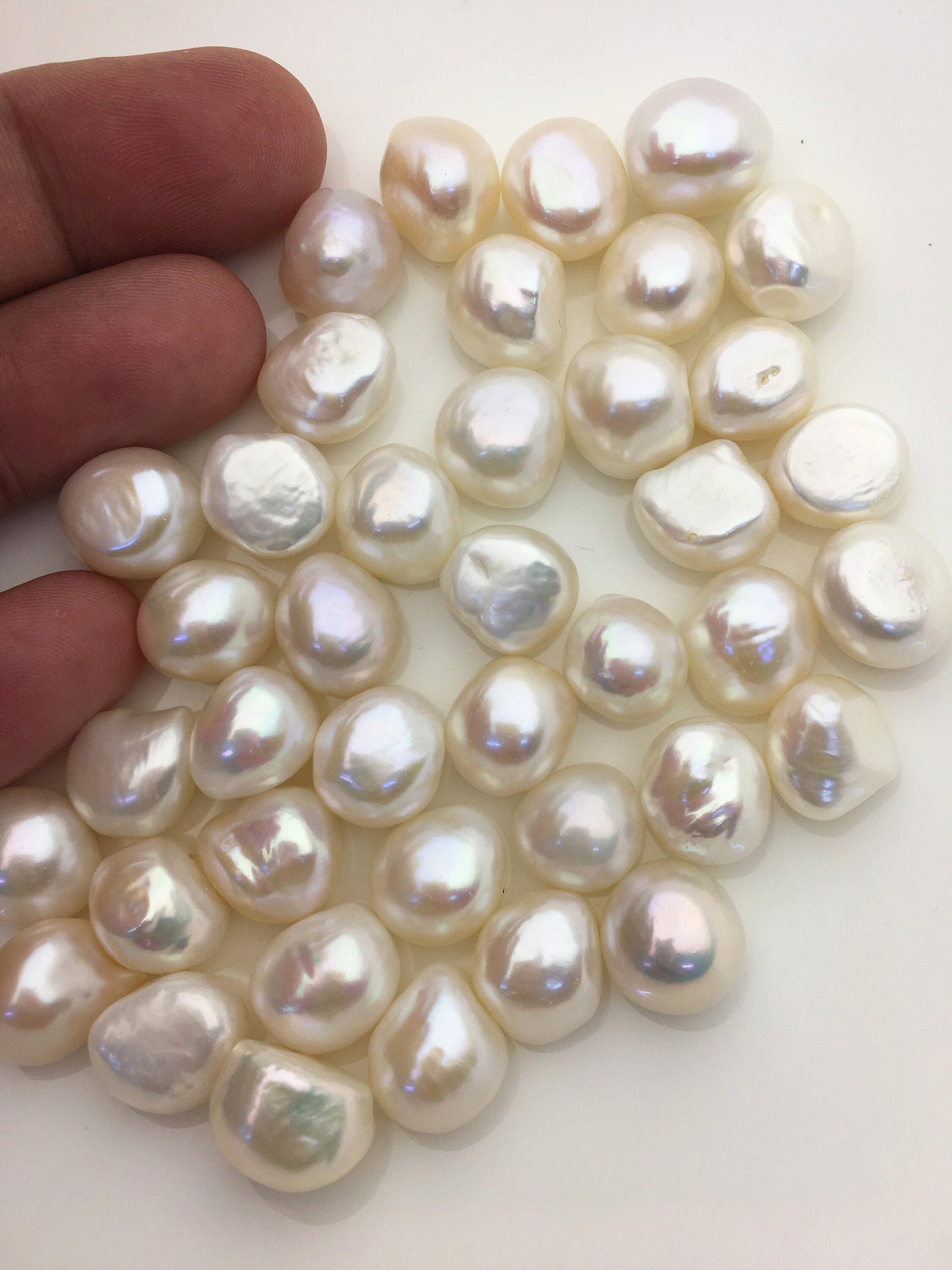20pcs AAA 11.5-12.5mm white nugget freshwater pearls,white baroque pearl,irregular pearl,pearl wholesale supply China, LM12-T3