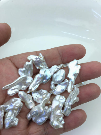 110grams AAA 9-13mm white keshi pearls,loose pearl beads,no hole,ZS-127-1-5