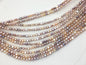 AAA 3-4mm Tiny pink purple mix color nugget freshwater pearls,irregular nugget freshwater pearl strand,LM3-3A-7