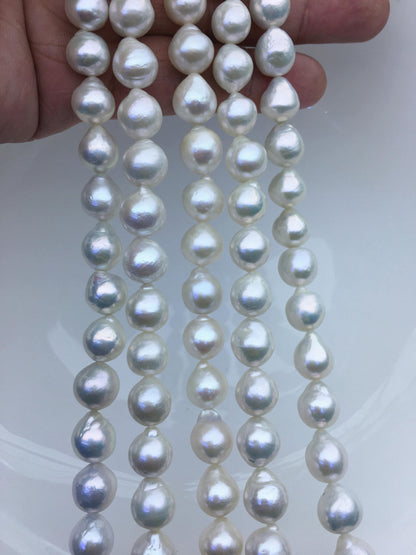 AA+ 9-11mm white teardrop freshwater pearls,Christmas,Valentine's Day gift,for pearl necklace,Love,Happiness,LR10-T12