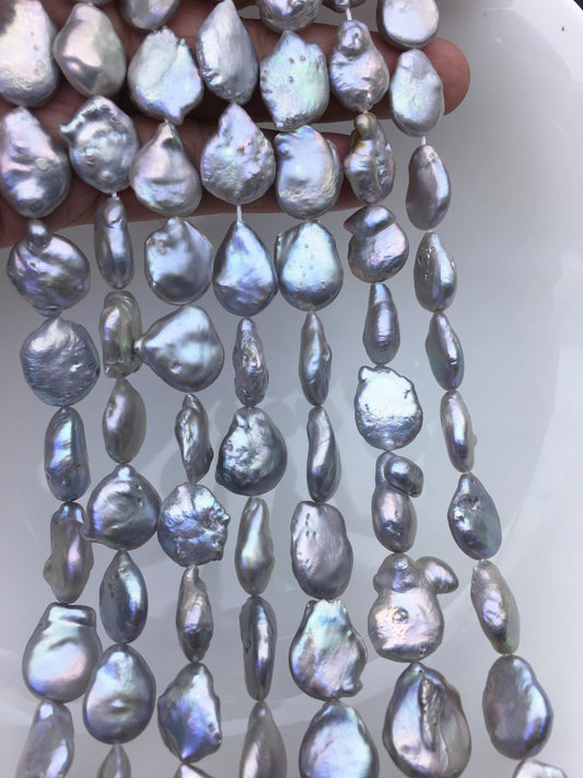 AA+ 12-15mm Gray Coin freshwater pearls,diy bead,flat round pearl bead,COIN12-T2