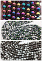 Golden/Green/Black 8mm Round Beads 15" Full Strand Wholesale Gemstones,G13-OTH-14