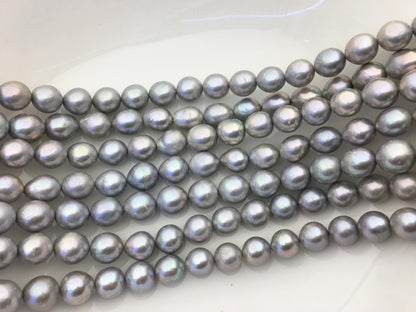 AA 11-13mm big gray oval Edison Freshwater Pearl,ED12-2A-5-20