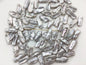 20pcs AA+ 6-7.5mm Gray Thin Biwa keshi Freshwater Pearl,top two-eight drill,ZS-129-1