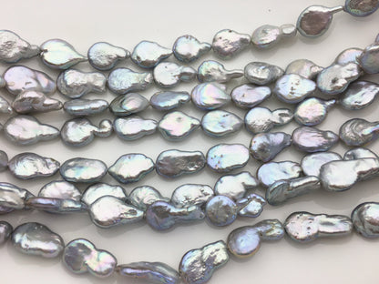 AA+ 11-12mm Gray Tail Coin freshwater pearls,diy bead,flat round pearl bead,COIN12-2A-2-13